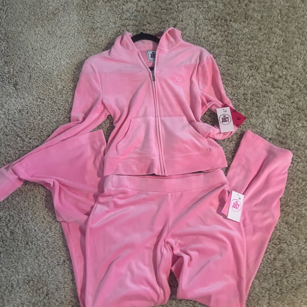 Juicy Couture Pink Velour Tracksuit